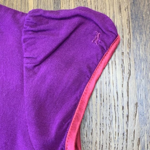 ORIGAMI Girl's Embroidered Shift Dress 2 2T Purple Mod Toddler Girl Stylish - Picture 7 of 8